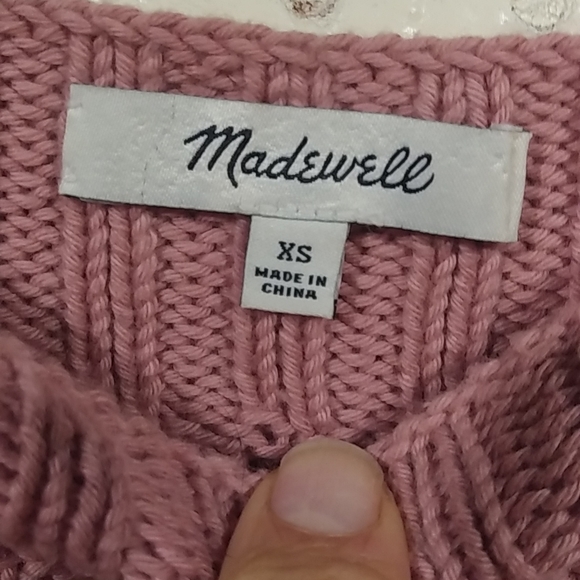 Madewell mauve pink sweater XS loose fit - Picture 3 of 7